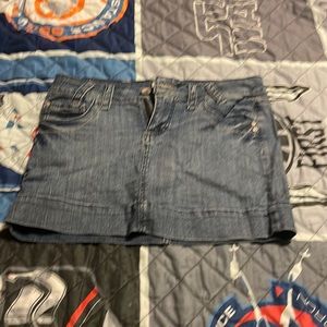Juniors jean skirt